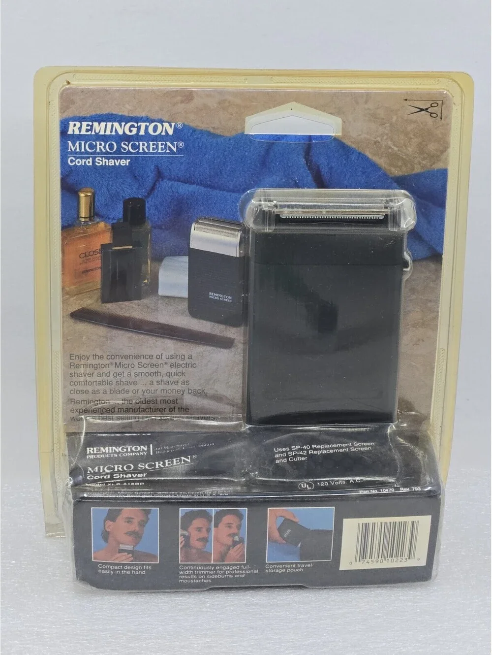 Vintage Remington Micro Screen Cord Shaver XLR-810BP Made In USA NOS